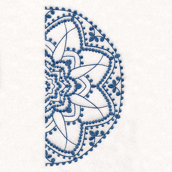 Textured Beauty Half Mandala