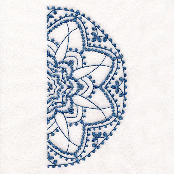 Textured Beauty Half Mandala