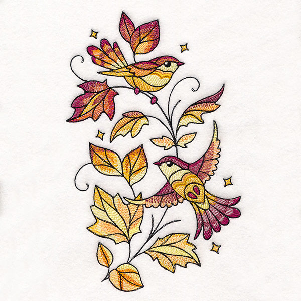 Color Theory Birds in Autumn