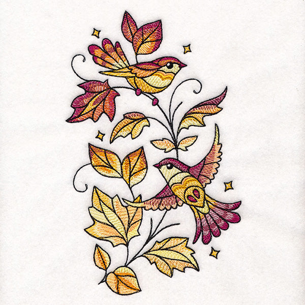 Color Theory Birds in Autumn