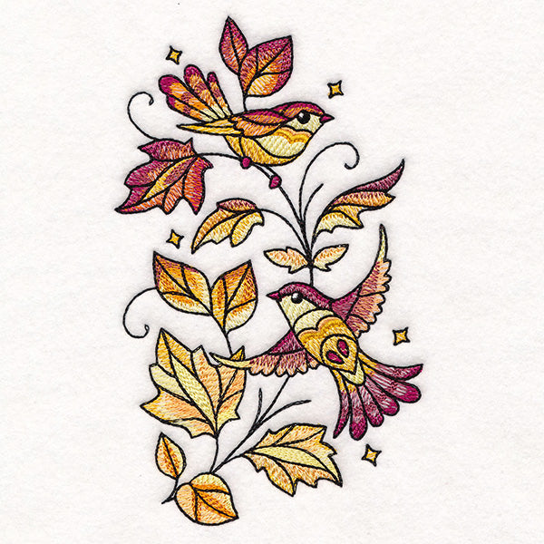 Color Theory Birds in Autumn