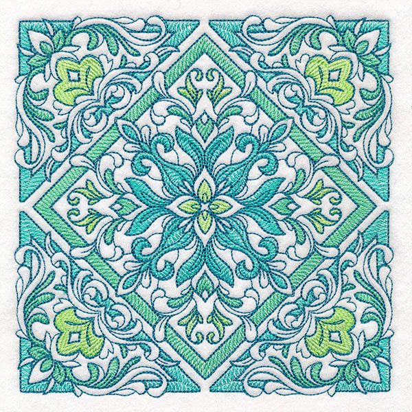 Bohemian Flourish Square