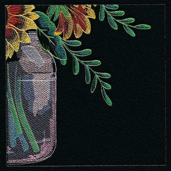 Four Panel Sunflower Bouquet - Bottom Right