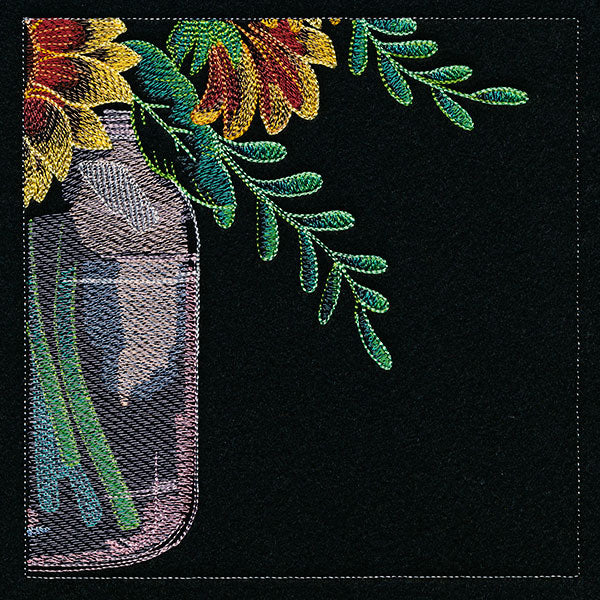 Four Panel Sunflower Bouquet - Bottom Right