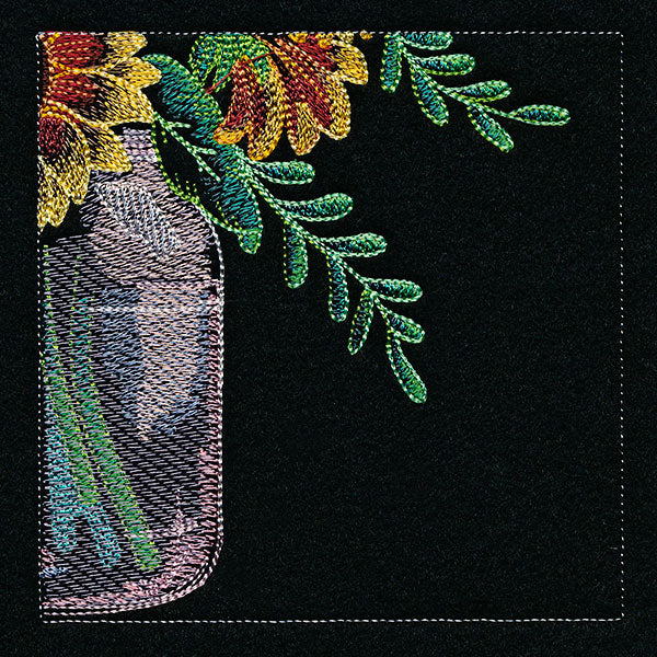 Four Panel Sunflower Bouquet - Bottom Right