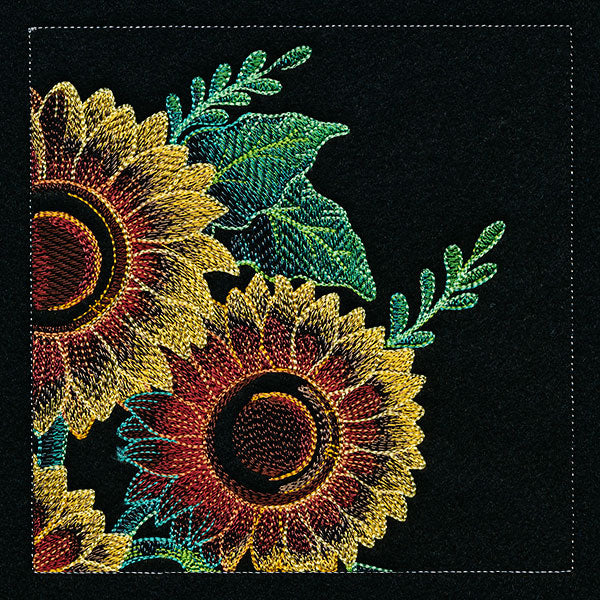 Four Panel Sunflower Bouquet - Top Right