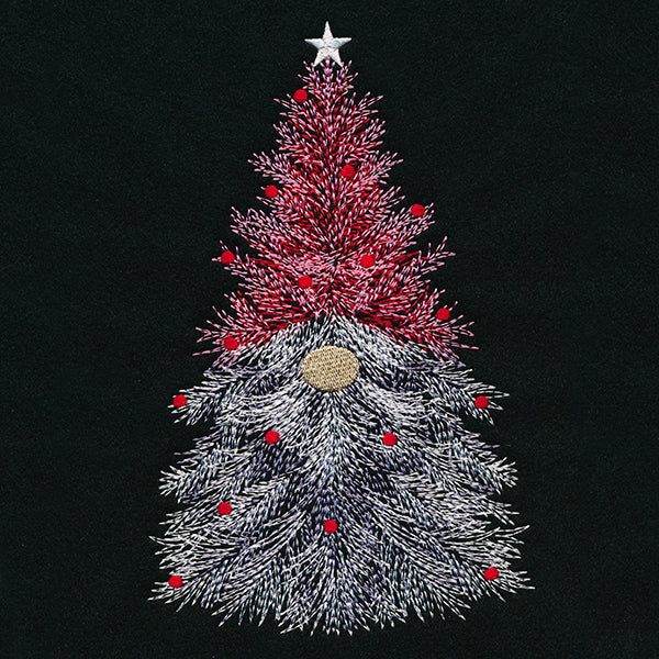 Textured Gnome Christmas Tree