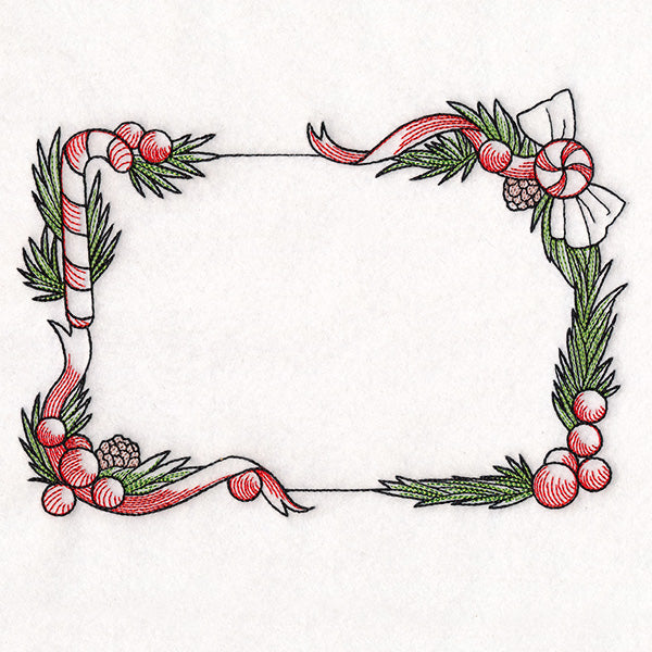 Christmas Peppermints Quilt Label