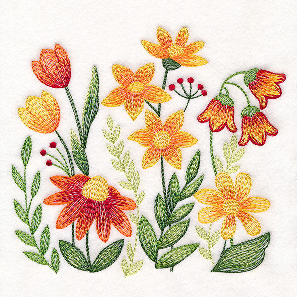 Wild and Free Blooms Border