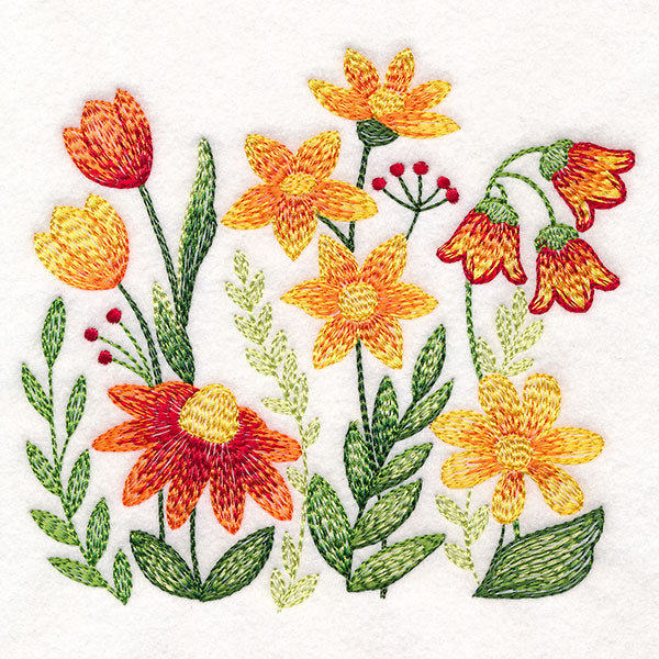 Wild and Free Blooms Border