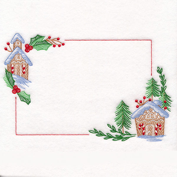 Christmas Quilt Labels - Gingerbread House
