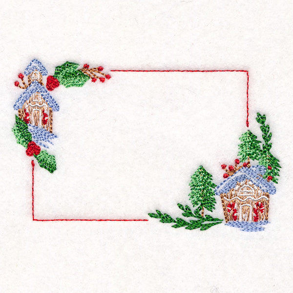 Christmas Quilt Labels - Gingerbread House