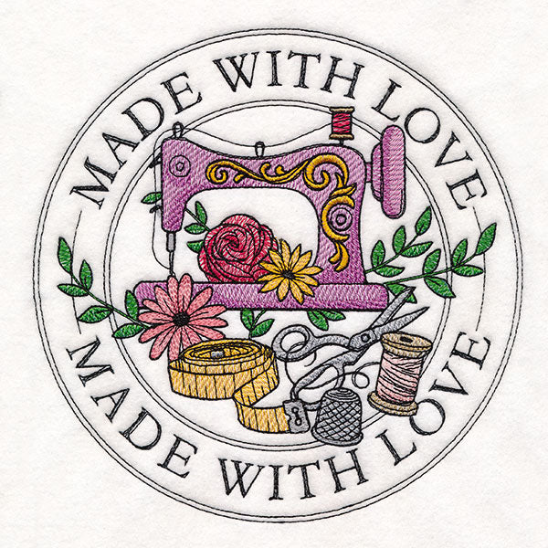 Made with Love Sewing Stamp