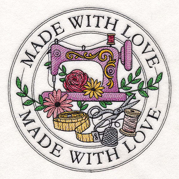 Made with Love Sewing Stamp