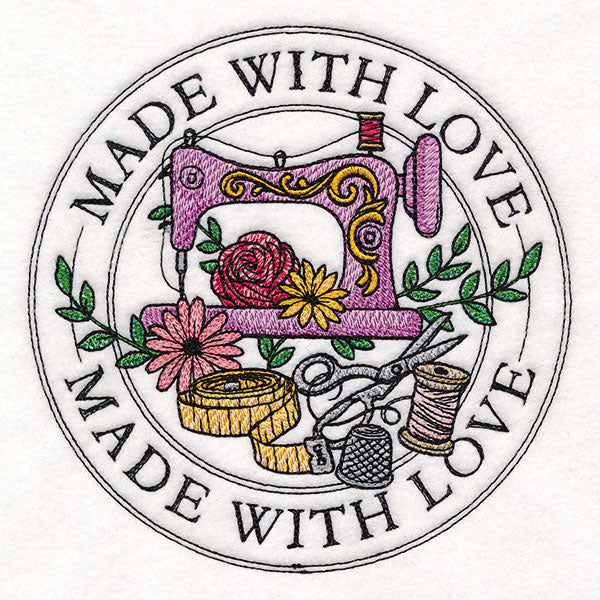 Made with Love Sewing Stamp