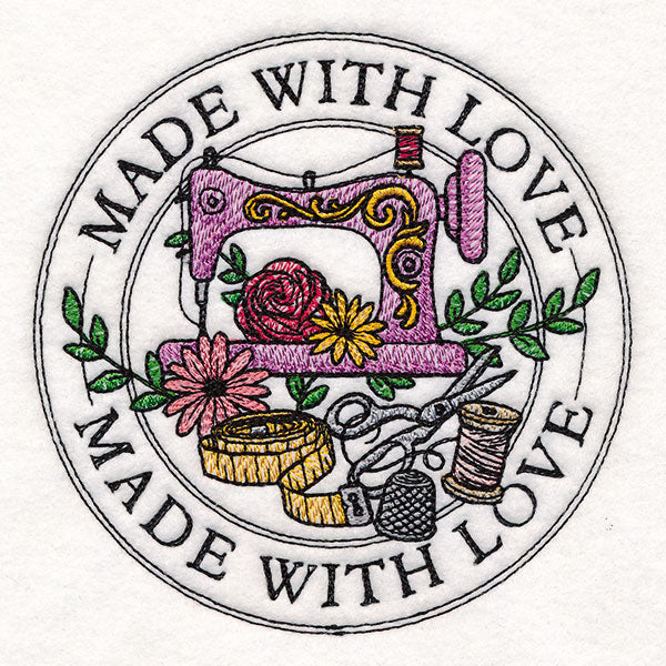 Made with Love Sewing Stamp