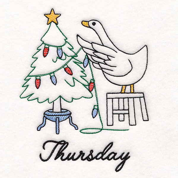 Goose Christmas Decorating on Thursday