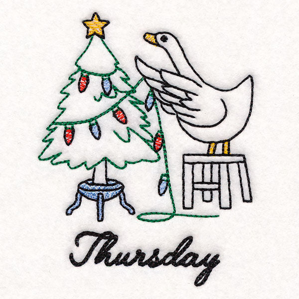 Goose Christmas Decorating on Thursday