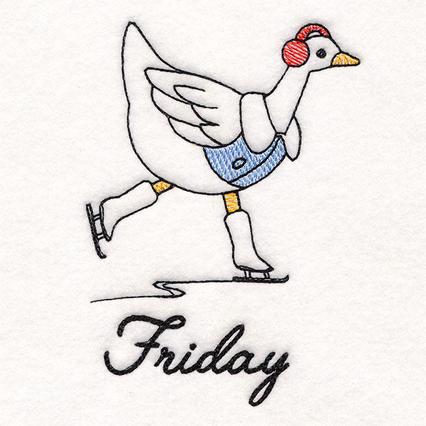 Goose Ice Skating on Friday