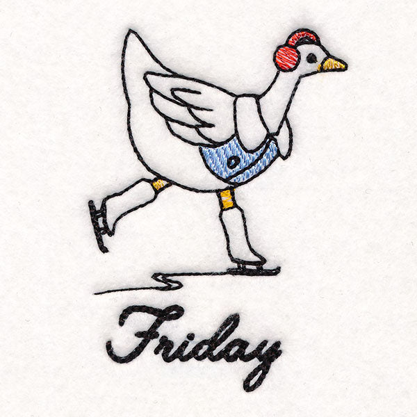 Goose Ice Skating on Friday