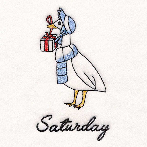 Goose Bringing Gifts on Saturday