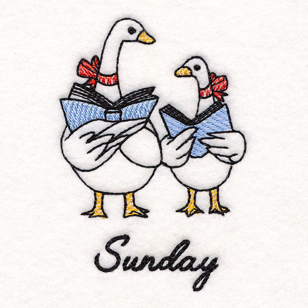 Geese Caroling on Sunday