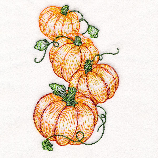 Tumbling Pumpkin Etching