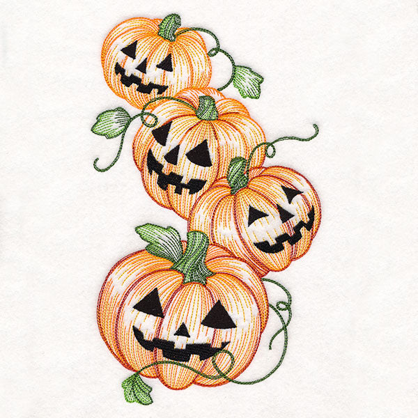 Tumbling Jack o' Lantern Etching