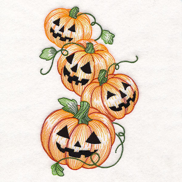 Tumbling Jack o' Lantern Etching