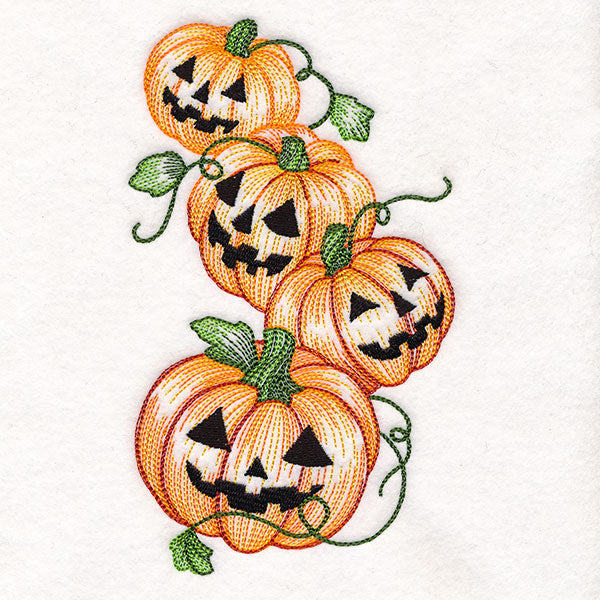 Tumbling Jack o' Lantern Etching