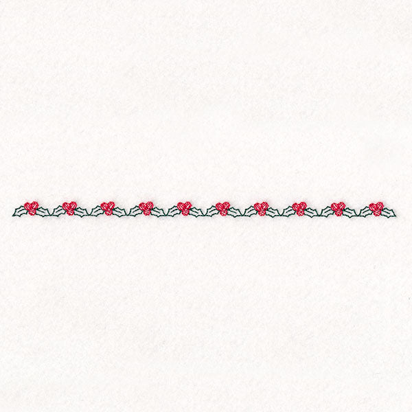 Delicate Christmas Border - Holly