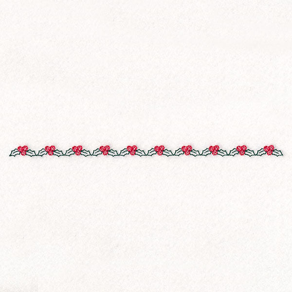 Delicate Christmas Border - Holly