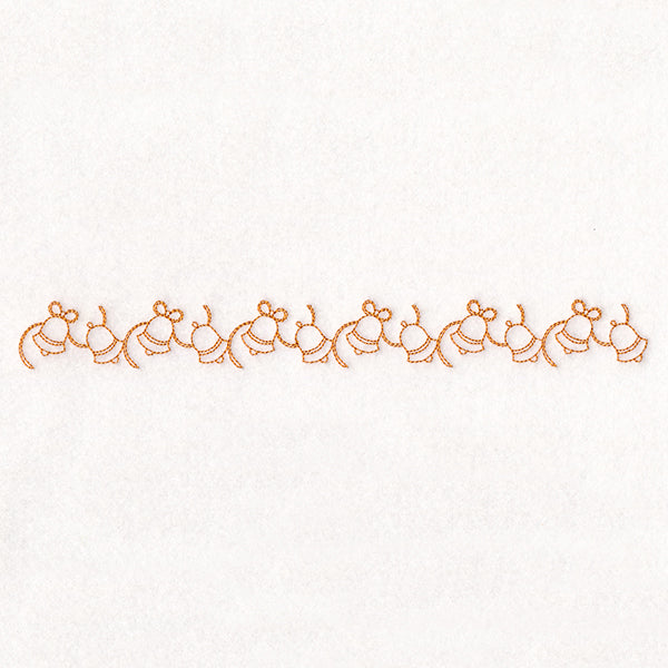 Delicate Christmas Border - Bells