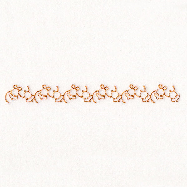 Delicate Christmas Border - Bells