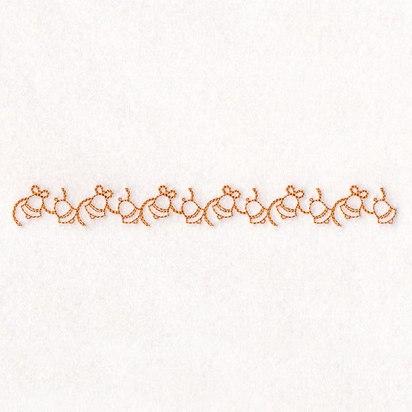 Delicate Christmas Border - Bells