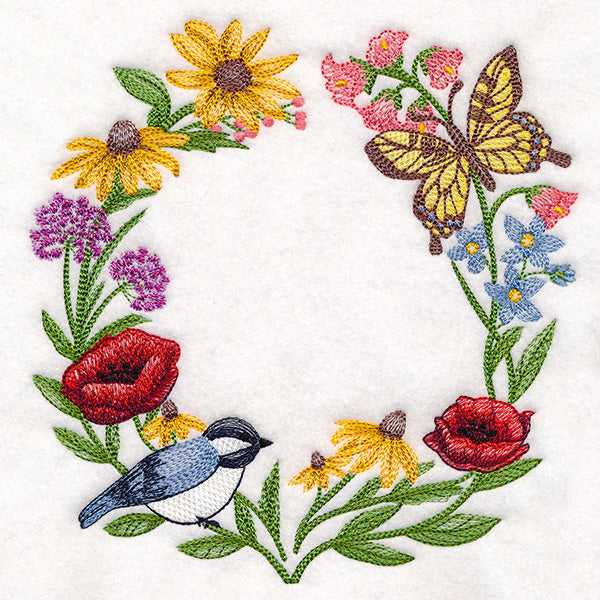 Notions of Spring Flower Wreath