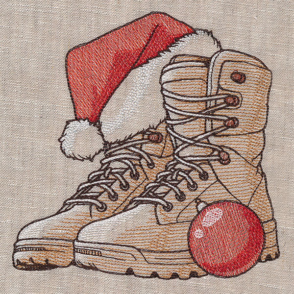 Christmas Combat Boots