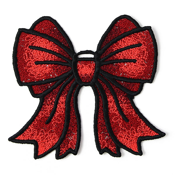 Christmas Charms Ornament - Bow (Lace)