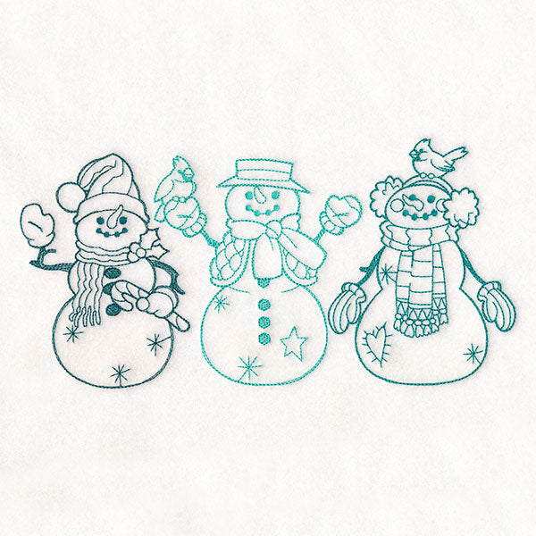 Storybook Christmas Characters - Snowmen