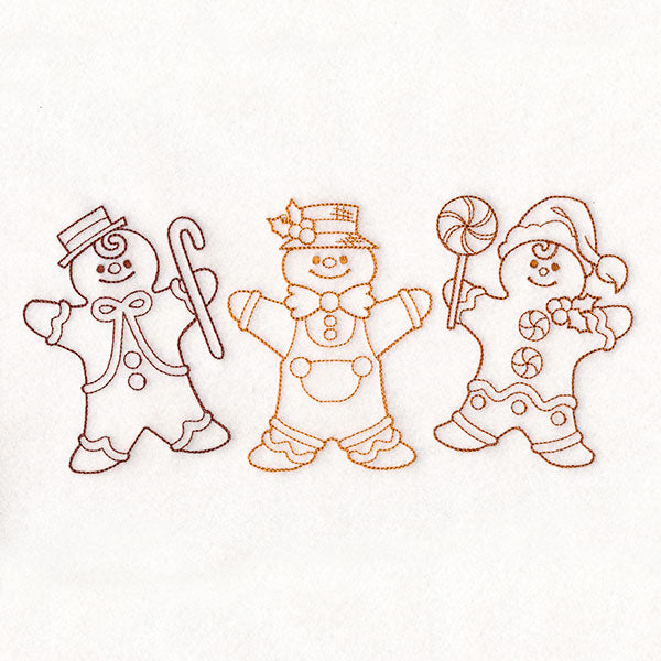Storybook Christmas Characters - Gingerbread Men