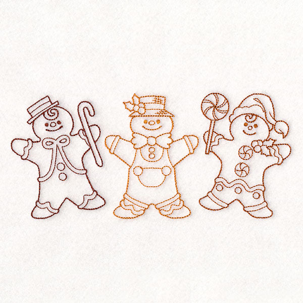 Storybook Christmas Characters - Gingerbread Men