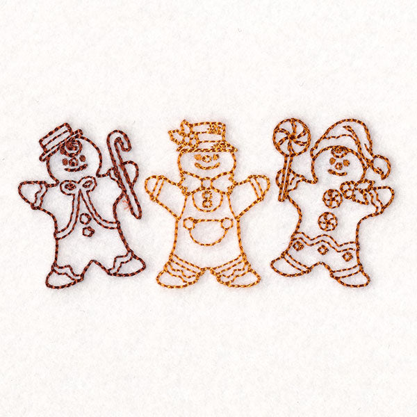Storybook Christmas Characters - Gingerbread Men