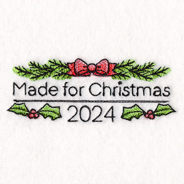 Made for Christmas 2024 Label