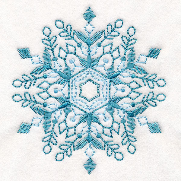 Textured & Delicate Snowflake 1