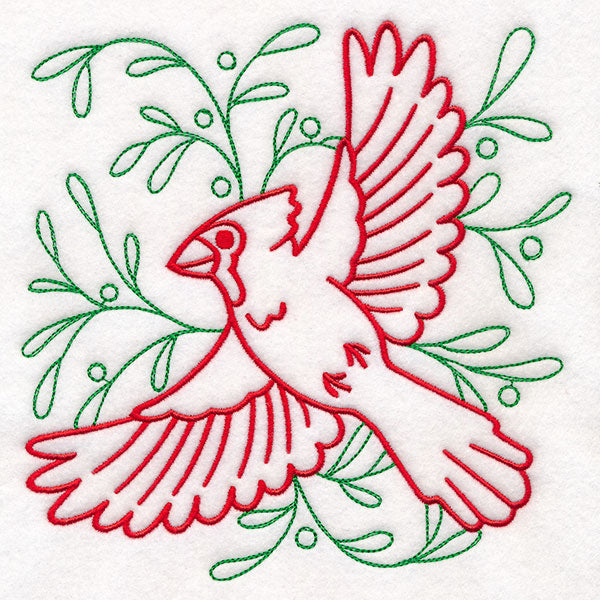 Merry Mistletoe Cardinal