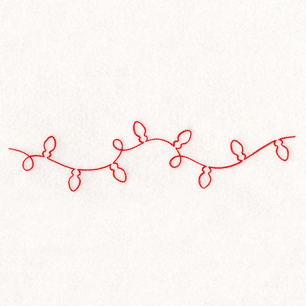 Continuous Linework Christmas Borders - Lights