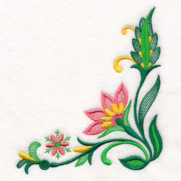 Jacobean Blooms Corner