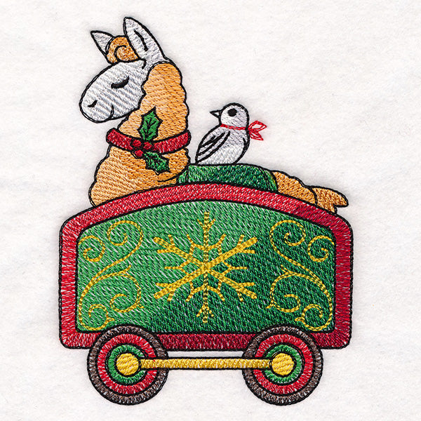 Storybook Christmas Train - Llama Car