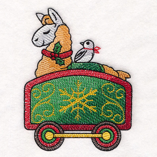 Storybook Christmas Train - Llama Car