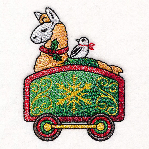 Storybook Christmas Train - Llama Car